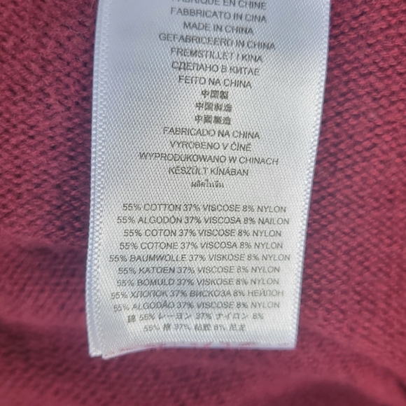 Michael Kohrs Red Sweater with Zipper Detail - Picture 3 of 3